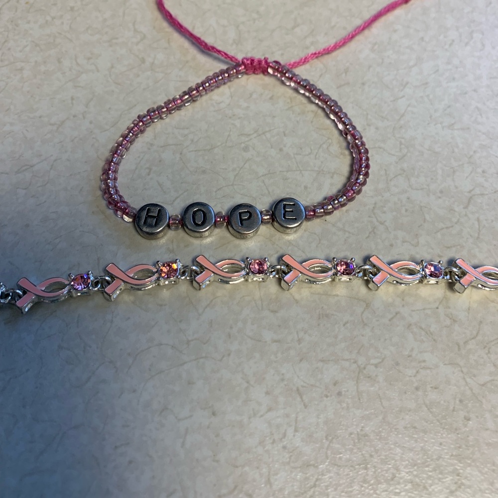 Breast Cancer Awareness Bracelet set